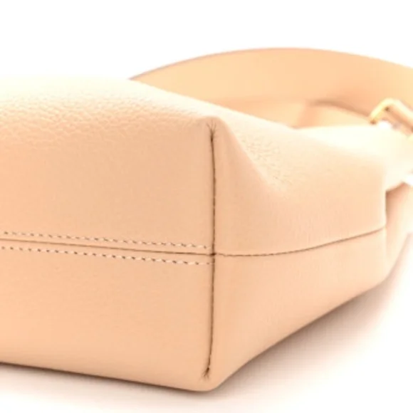 Versace Nude Calf Leather Small Hobo Shoulder Bag - Picture 9 of 9